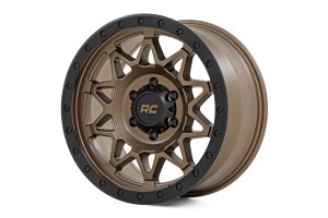 Wheel - Rough Country - 78 Series, Simulated Beadlock - Bronze/Black
